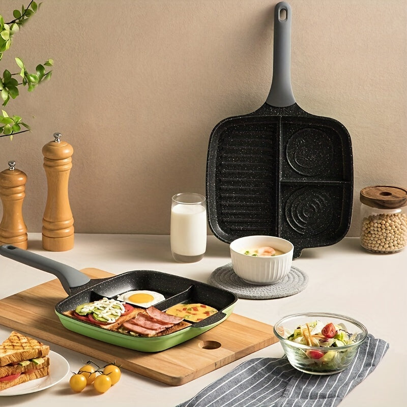 Griddle Pan Non-Stick Divided Cooking (3-in-1)-4