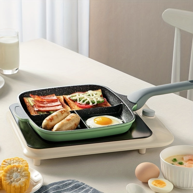 Griddle Pan Non-Stick Divided Cooking (3-in-1)-2